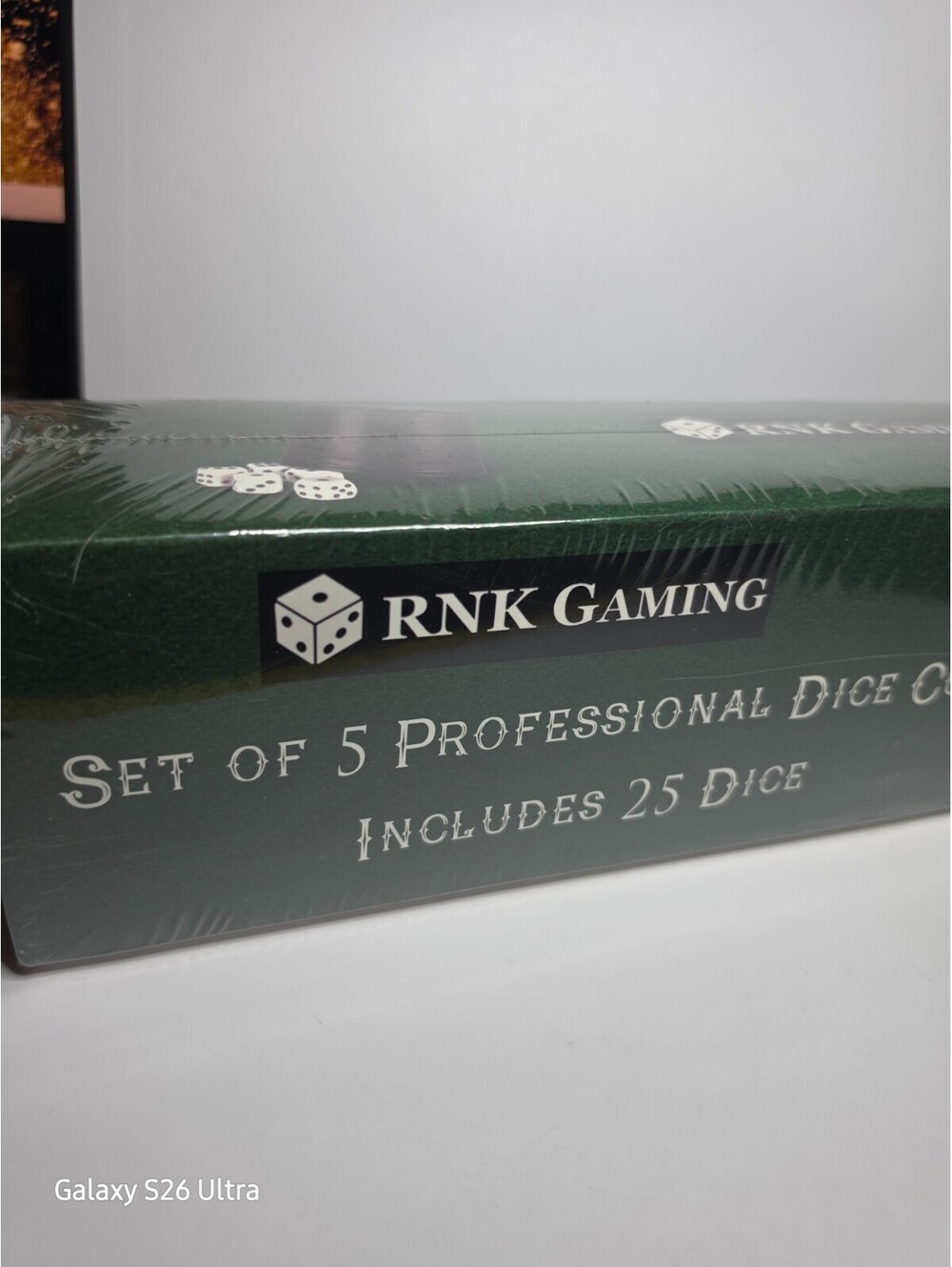 RNK Gaming 5 Pack Professional Dice Cups & 25 Dice Set SEALED